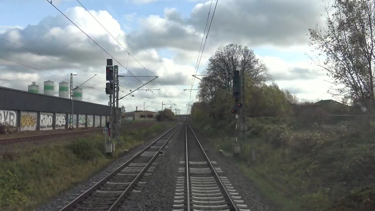 4K F&uuml;hrerstandsmitfahrt Lippstadt Gbf - Paderborn - Altenbeken - Warburg(Westf.)-  Hofgeismar Br 193