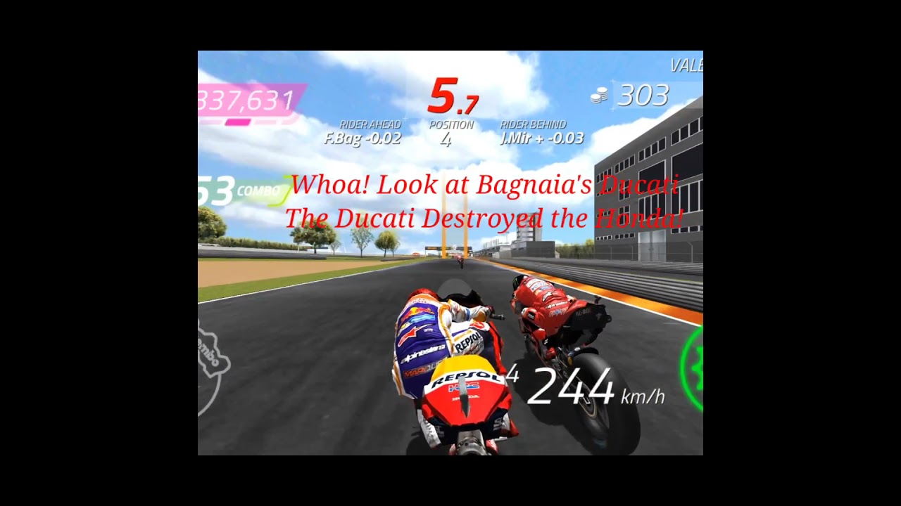 MotoGP Mobile #Shorts. Francesco Bagnaia's Ducati Power 🔥🔥