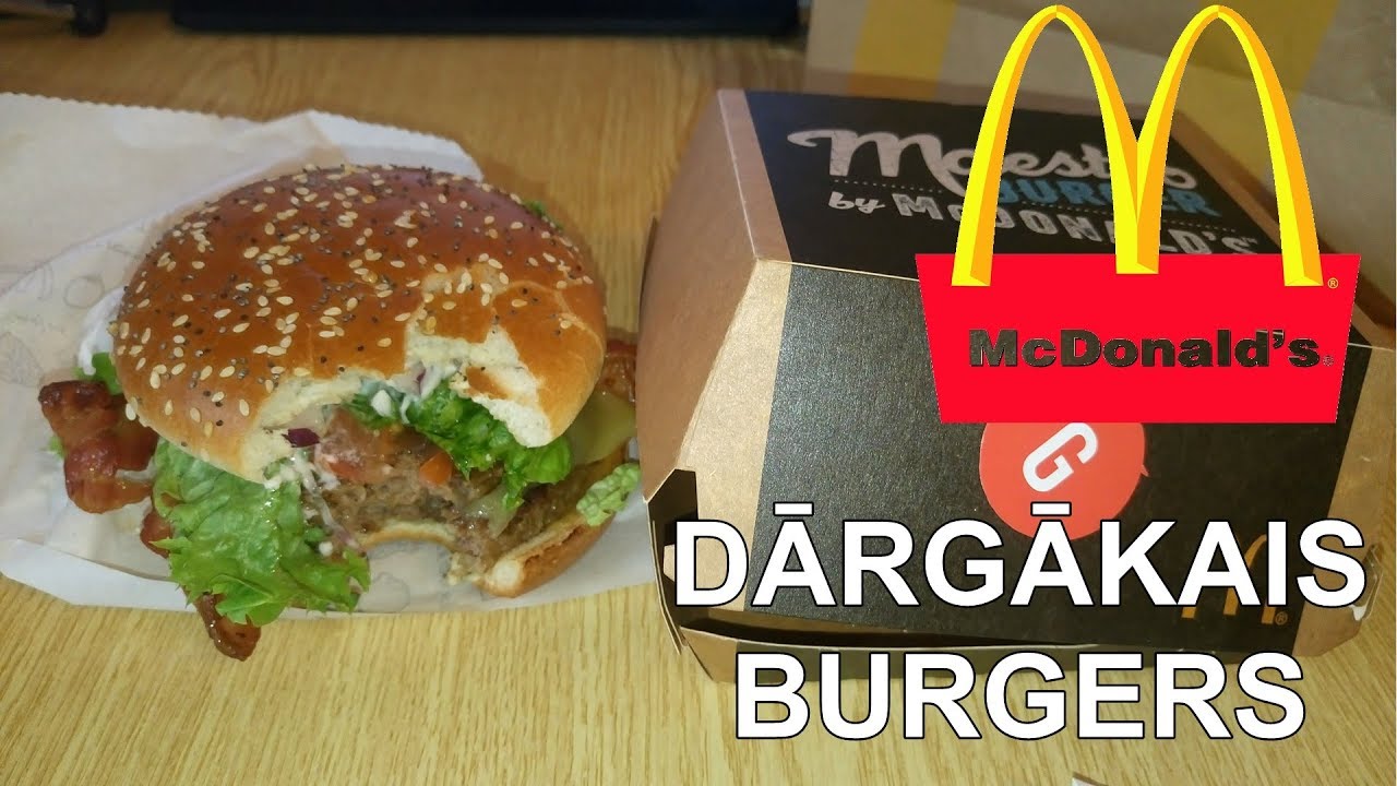 Dārgākais McDonalds Burgers |GANDRĪZ 5EUR| 😨😨😨