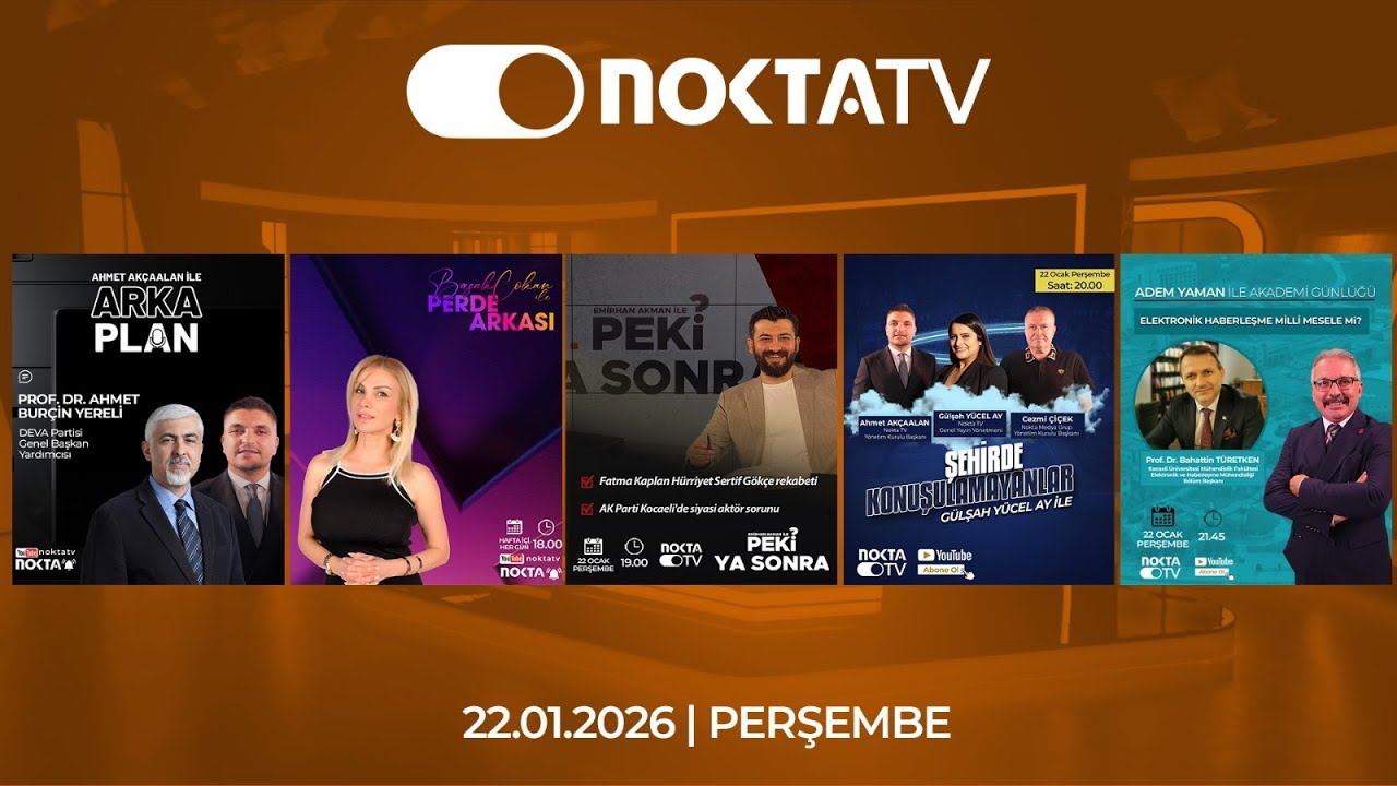 Nokta TV Canlı Yayını | 22 Ocak 2026 | Perşembe | #CanlıYayın