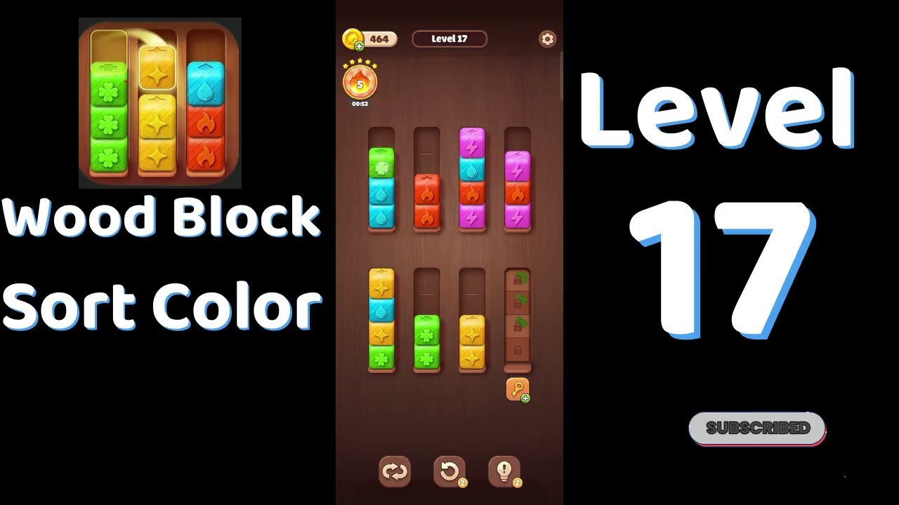 Wood Block Sort Color Level 17 Walkthrough 🧱🎨 | Relaxing Puzzle Game | Go Answer