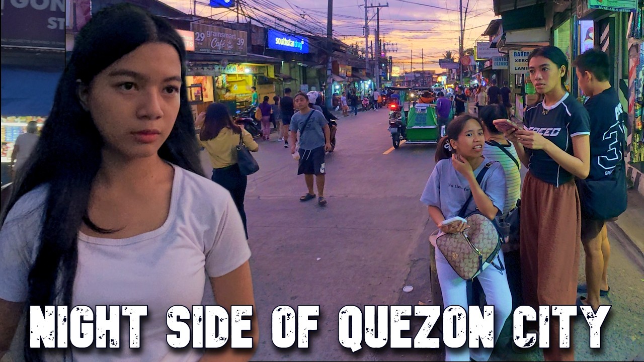When Night Air Moves Through Quezon City | A Calm Walk After Dusk [4K] 🇵🇭