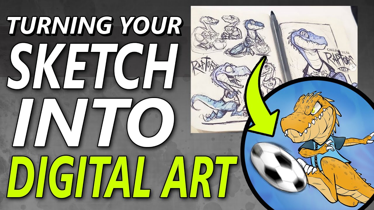 TURNING SKETCHES TO DIGITAL ART - 1