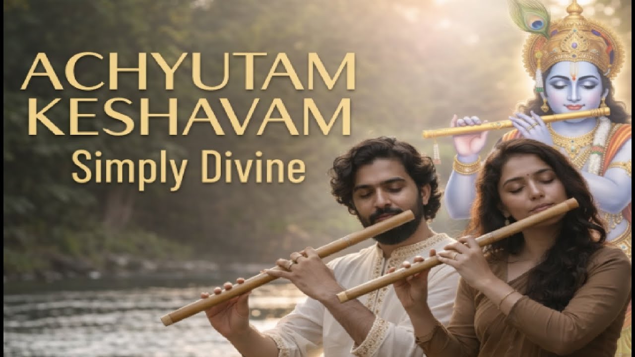 ACHYUTAM KESHAVAM KRISHNA DAMODARAM | VERY BEAUTIFUL SONG - POPULAR KRISHNA BHAJAN