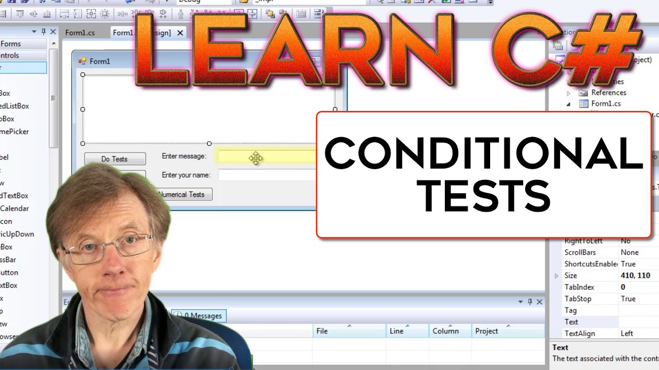 Conditional Tests in C Sharp Programming (Little Course Of C#)