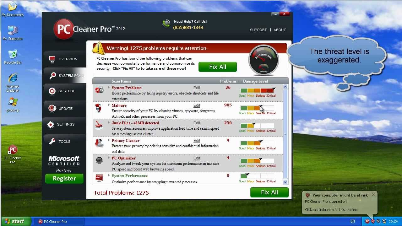 PC cleaner pro 2012