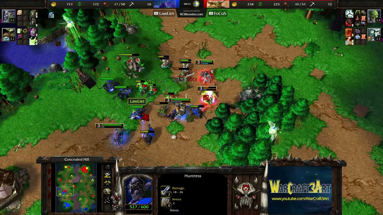 FoCuS(ORC) vs LawLiet(NE) - Warcraft 3: Classic - RN8890