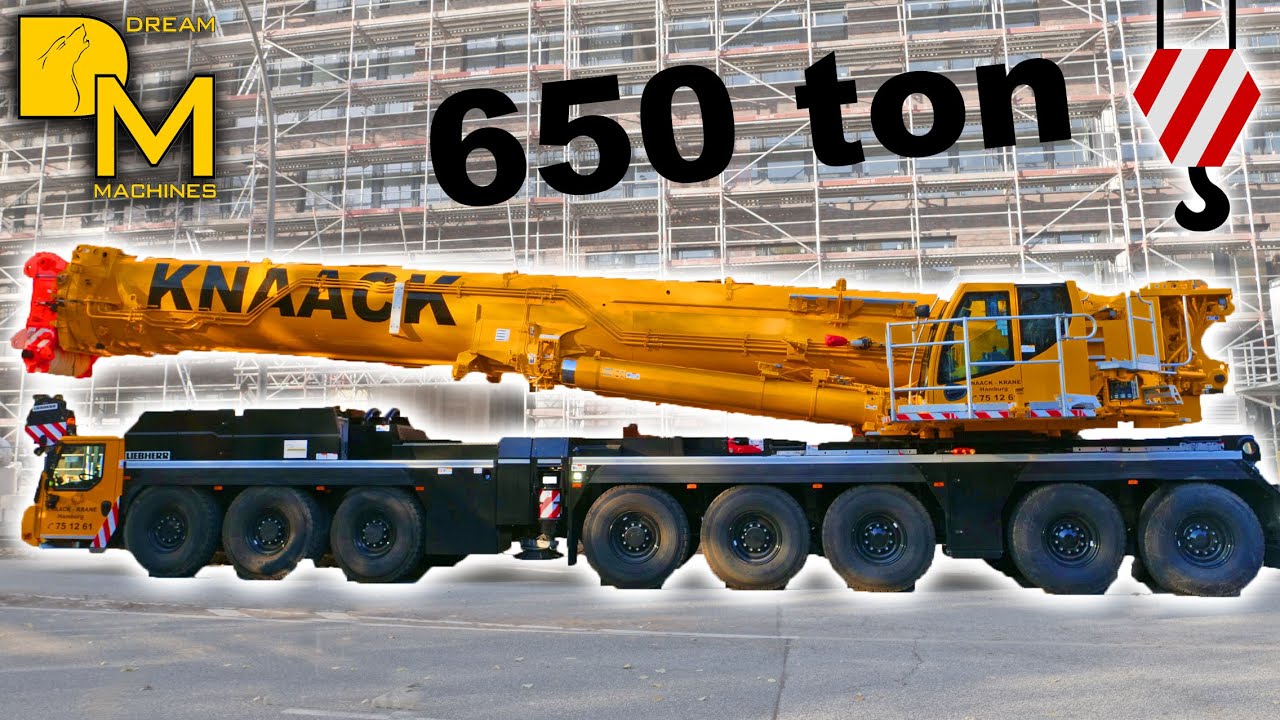 LIEBHERR LTM 1650-8.1 ⚠️ AUTOKRAN Mobilkran Telekran Gigant der Baustellen! 🚧