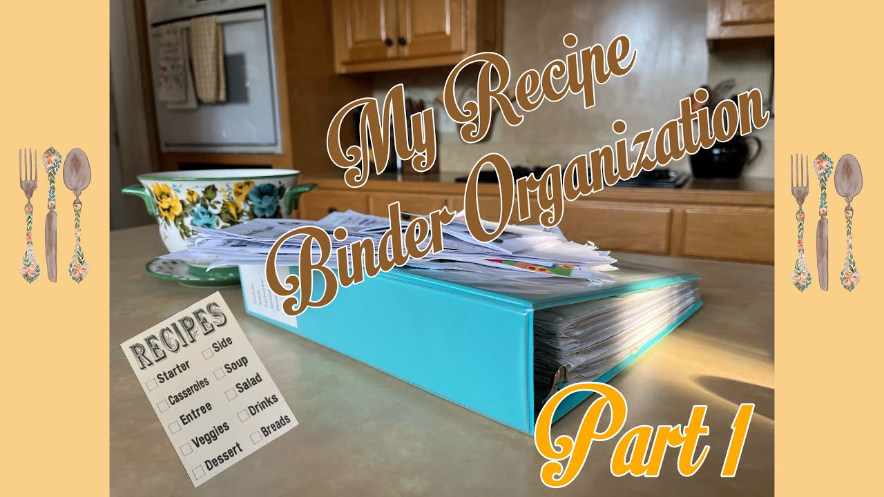 My Recipe Binder Organization PT 1 #recipebinderorganization #recipebinder