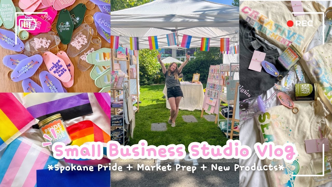 Vending at Spokane Pride + Market Prep + New Products | Studio Vlog 064 | Small Business Vlog