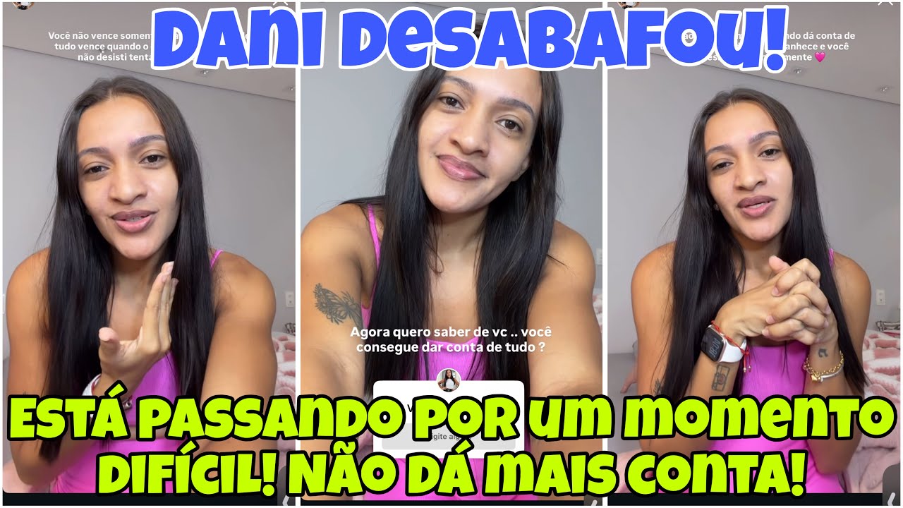 Dani Mendes fez um desabafo+ ela não dá conta mais é difícil 
