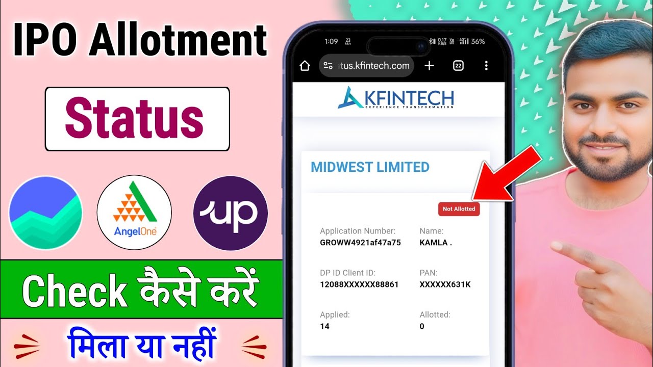 ipo allotment kaise check kare ! how to check ipo allotment status ! groww ipo status check