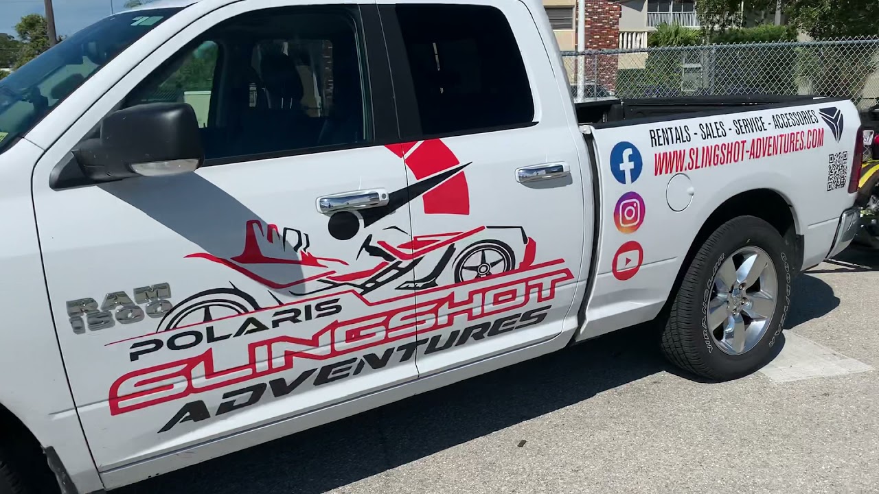 Towing A 4 seat Polaris slingshot backwards
