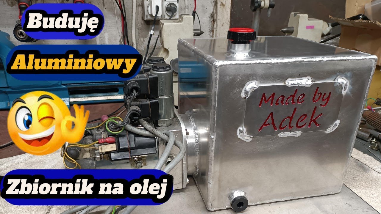 Buduję Aluminiowy Zbiornik na Olej do pompy hydraulicznej