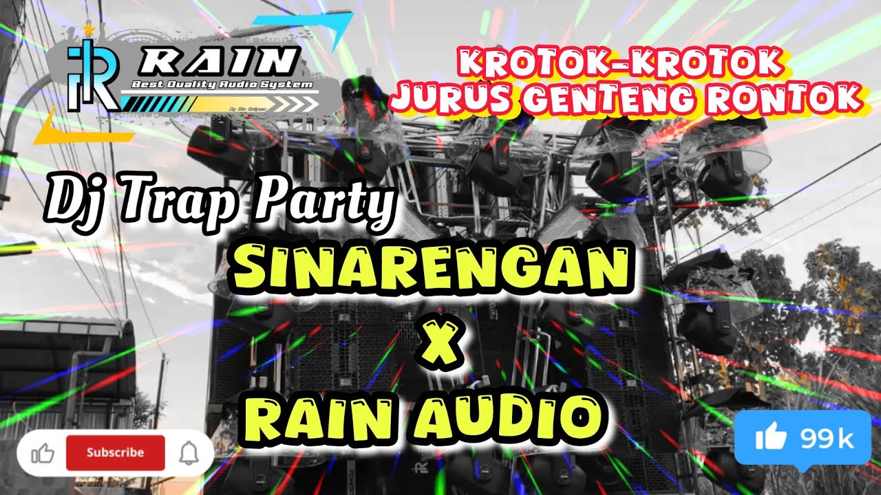 VIRAL!!! DJ TRAP PARTY SINARENGAN - RAIN AUDIO BLITAR MIDDLE KROTOK-KROTOK!!! BAHAN KARNAVAL 2025