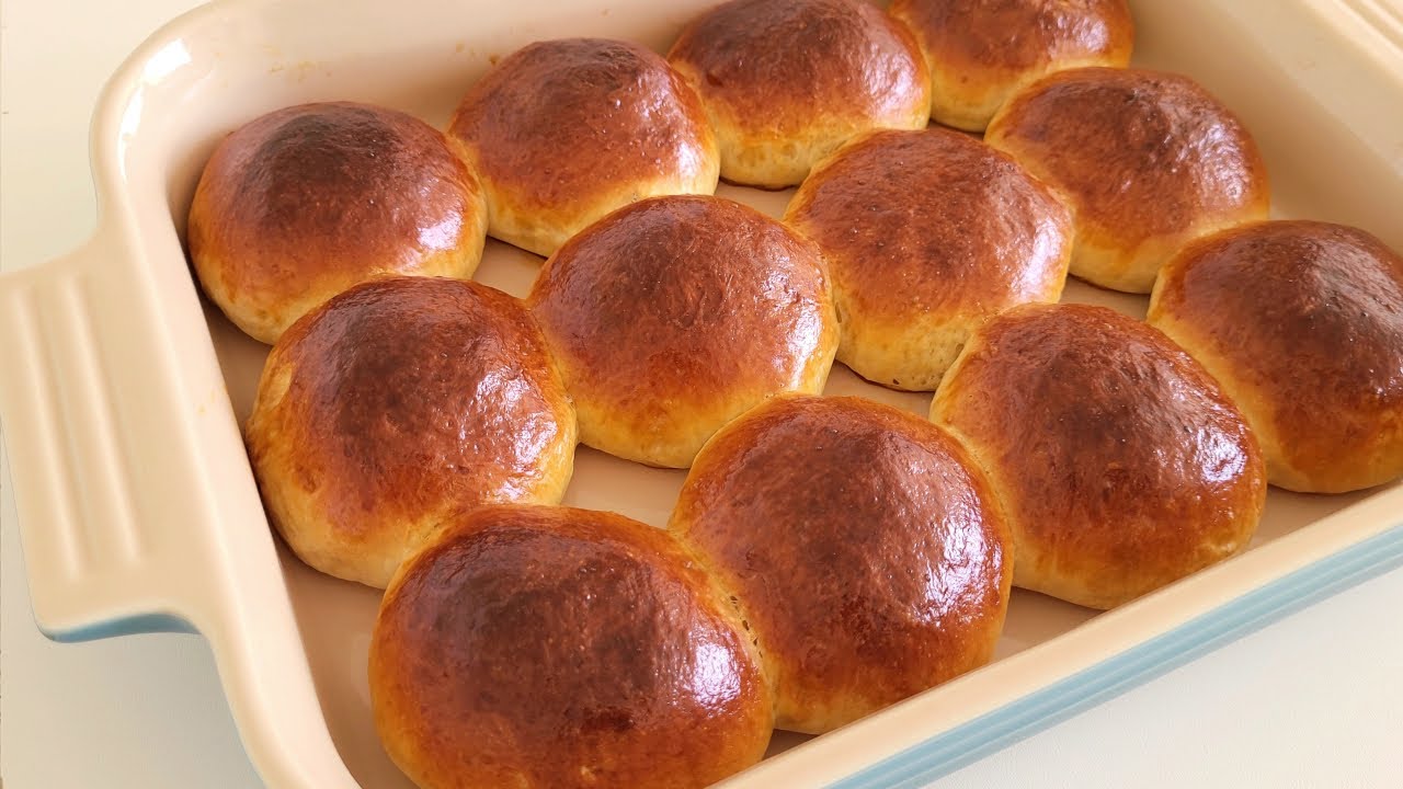 NO KNEAD Dinner Rolls (Milk Bread)! Just Mix with a Spatula! Super Soft and Fluffy!
