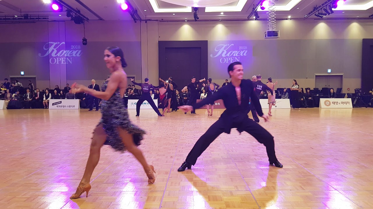 2018 Korea open  open Professional latin Morten Lowe&Roselina Doneva Rumba