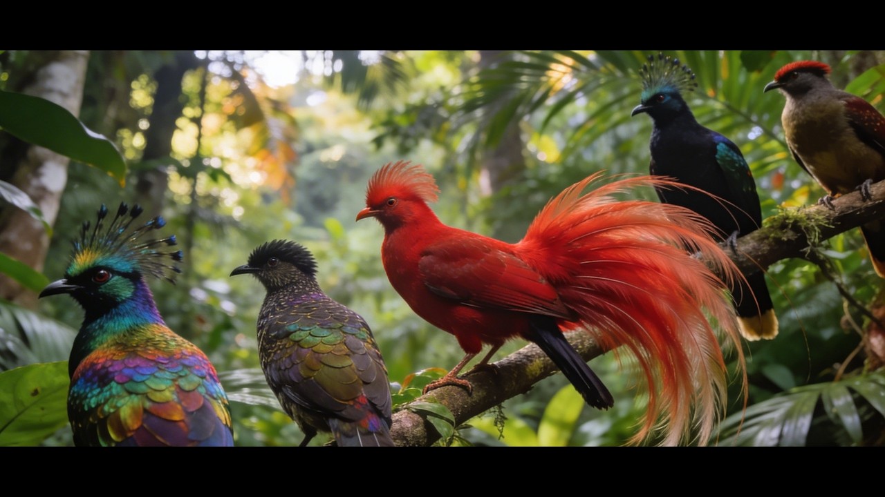 Birds of Papua: Paradise Birds Singing in the Wild