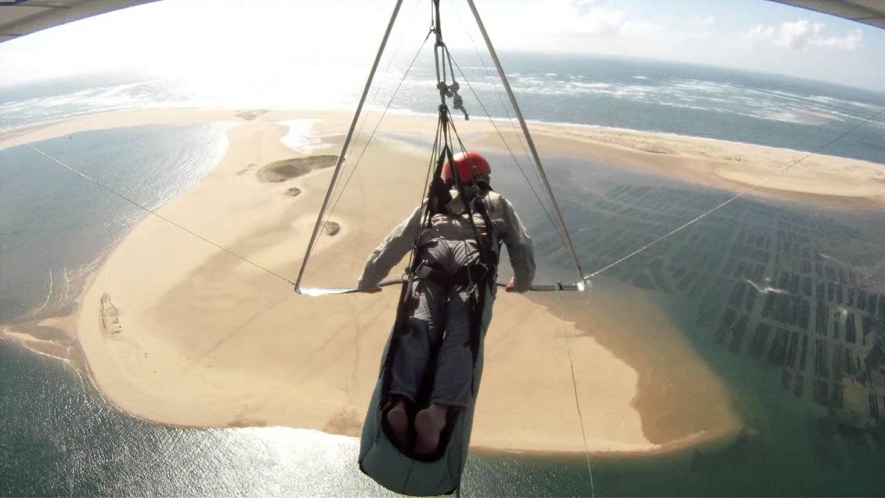Deltaplane - La grande traversée dune du pilat banc d'arguin