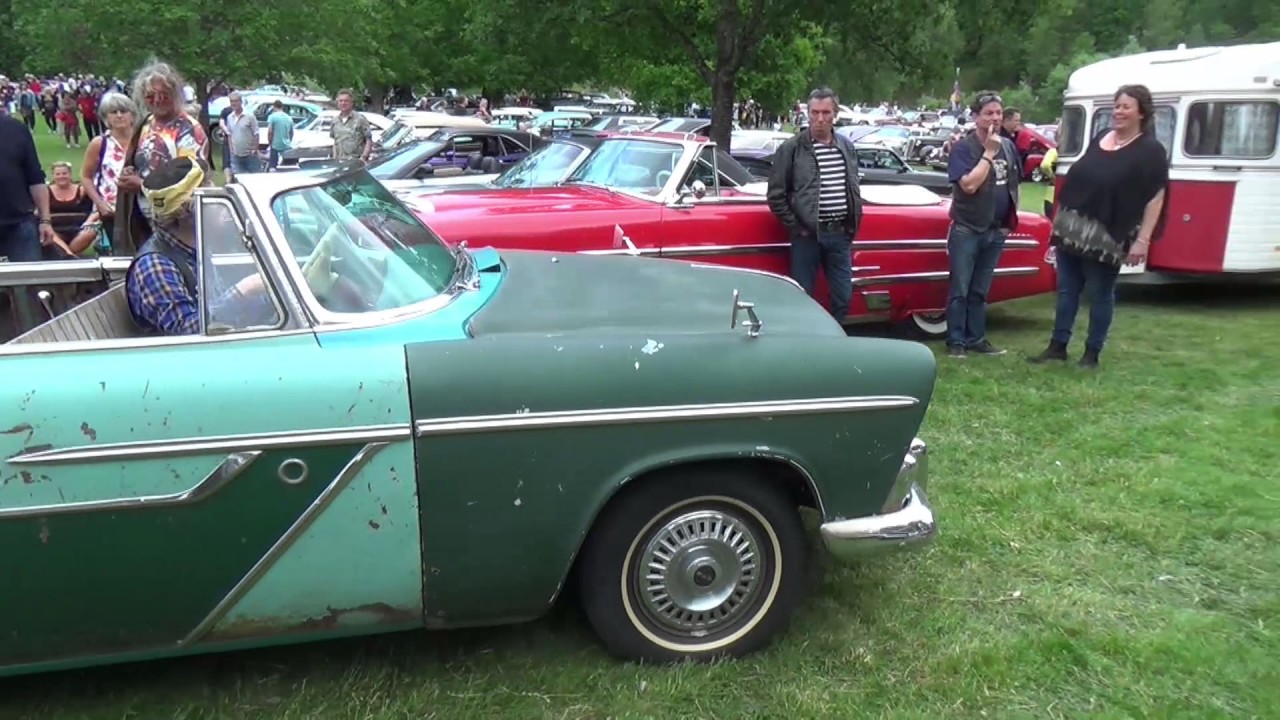 Rockabilly Cruisers Finspång bil- & mc utställning i Bruksparken, Finspång 1 juli 2017