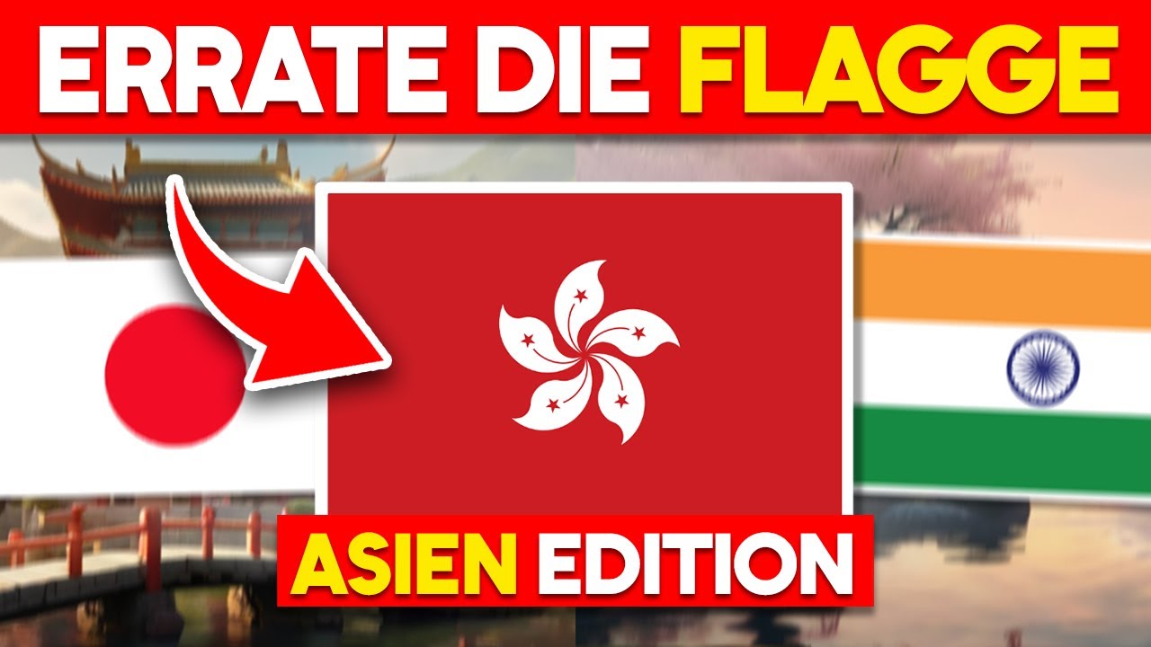 Kannst du alle Flaggen erraten? 🌏🚩 | Asien Flaggen Quiz