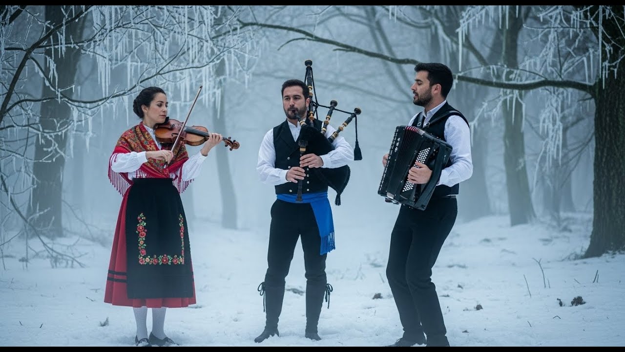 Туманное утро в горах Атлантики древняя кельтская мелодия ветра