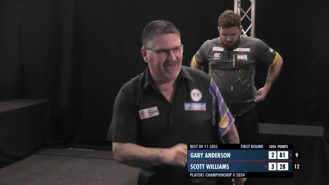Gary Anderson vs Scott Williams | Players Championships 4 2024 | PDC Darts R1 Full Match Replay