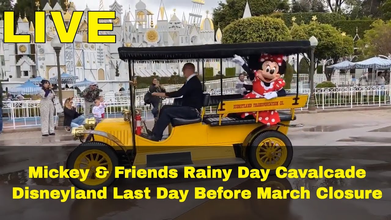 LIVE Mickey and Friends Cavalcade Disneyland Last Day Before March Closure
