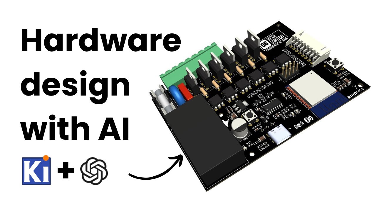Hardware Design with AI | ChatGPT 5 + KiCad | 6-Channel Automation with Triac | Ampnics