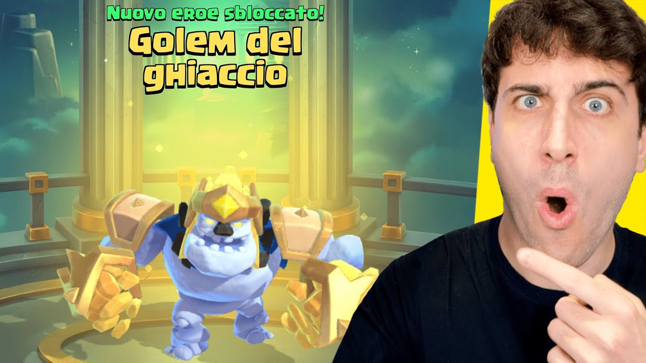 Sblocco il GOLEM DEL GHIACCIO EROE! Clash Royale ITA!