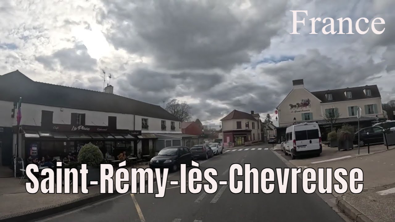 Saint-Rémy-lès-Chevreuse 4k  Driving- French region