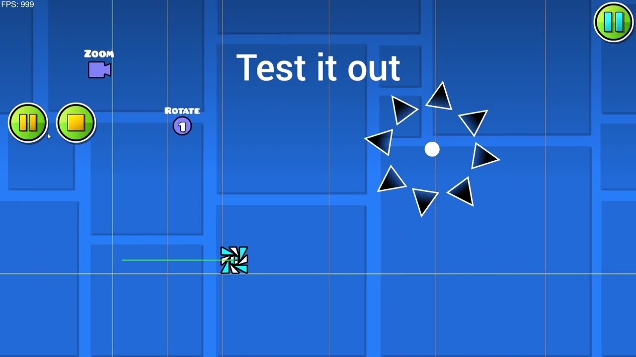 *TUTORIAL* How to make spikes rotate in a circle synced #geometrydash #gd 