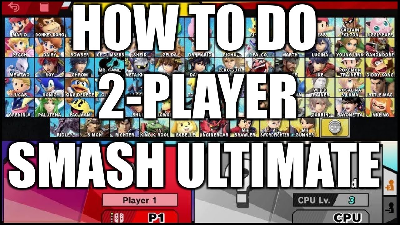 SUPER SMASH BROS ULTIMATE &mdash; КАК ВКЛЮЧИТЬ РЕЖИМ ДЛЯ 2 ИГРОКОВ