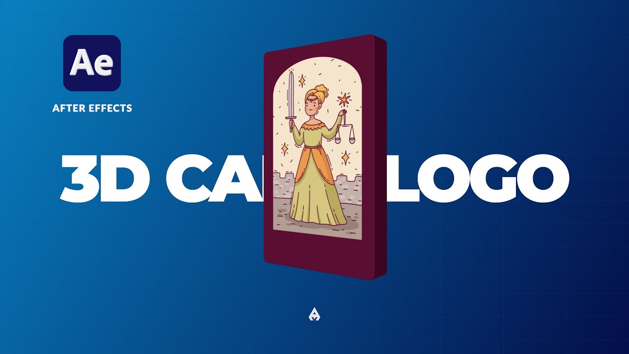 3D Card Logo Animation  After Effects Tutorial | No Plugins