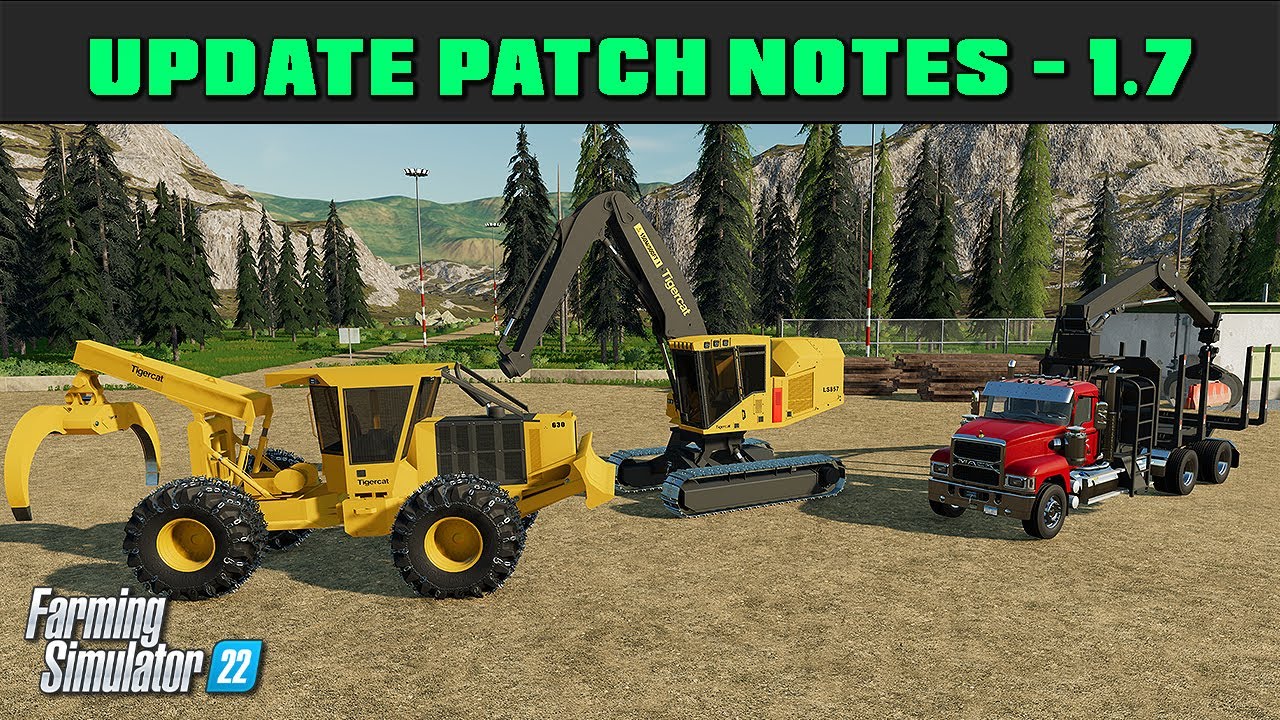 Mod Update 1.7 Steep Slopes, Self Loader, Tigercat LS857!