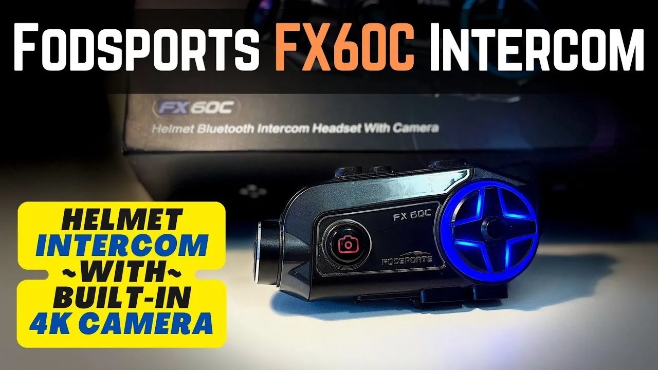 A helmet intercom with built-in 4K camera - FX60C from Fodsports, full review