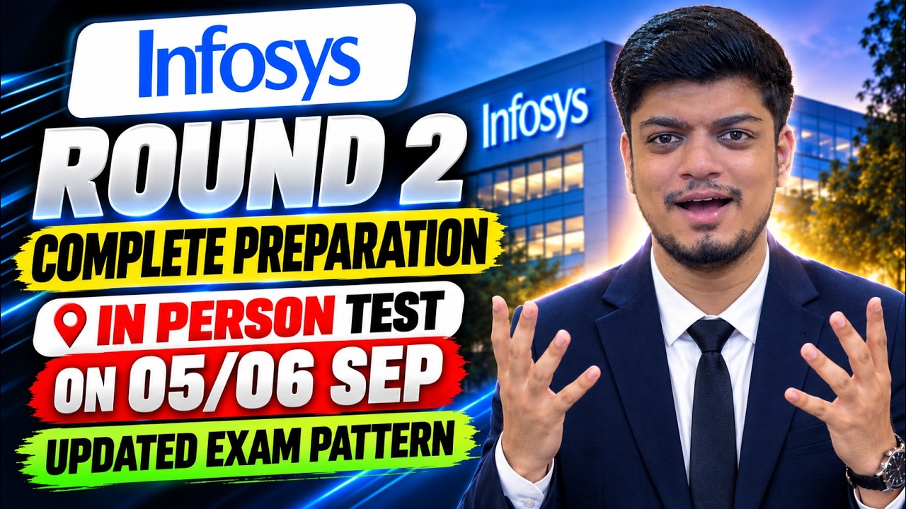 Структура экзамена Infosys, раунд 2 | Полная подготовка к раунду 2 Infosys SP DSE | Очный тест In...