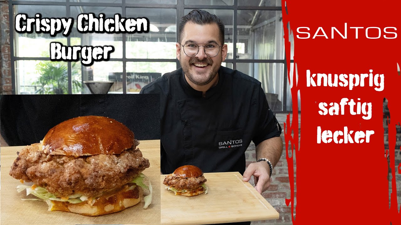 🔥 unverschämter saftiger Crispy Chicken Burger 🔥