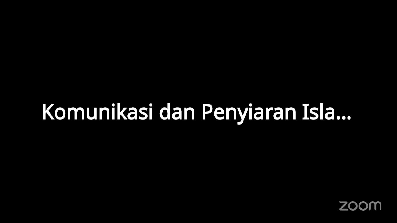 Webinar “Pola Komunikasi Dakwah di Media Baru dan Pengaruhnya terhadap Religiusitas Anak Muda Gen Z”
