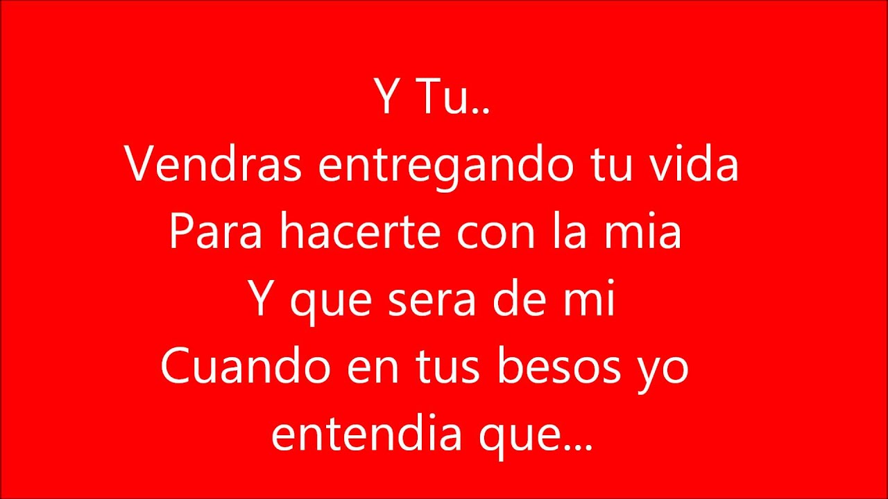 Franco de vita ft Alejandra Guzman -Tan solo tu (letra)