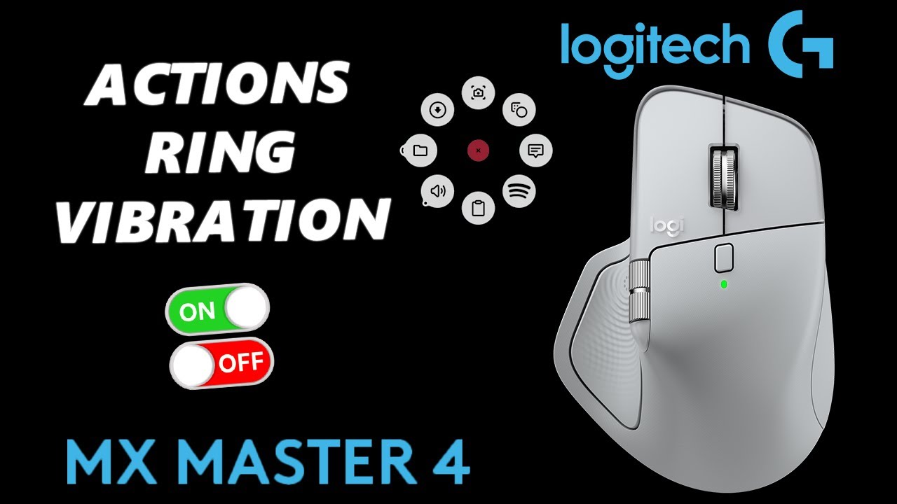 Logitech MX Master 4: как включить/отключить вибрацию для кольца Action Ring