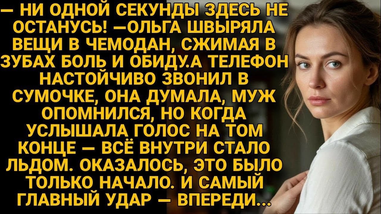 Ольга собиралась уйти , но звонок раскрыл правду похлеще измены…