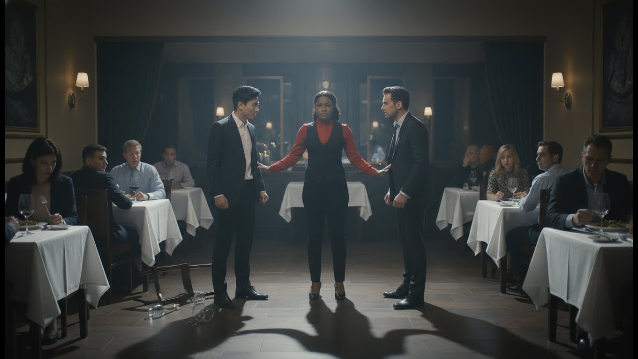 The Black waitress stepped between two men—the entire restaurant fell quiet.