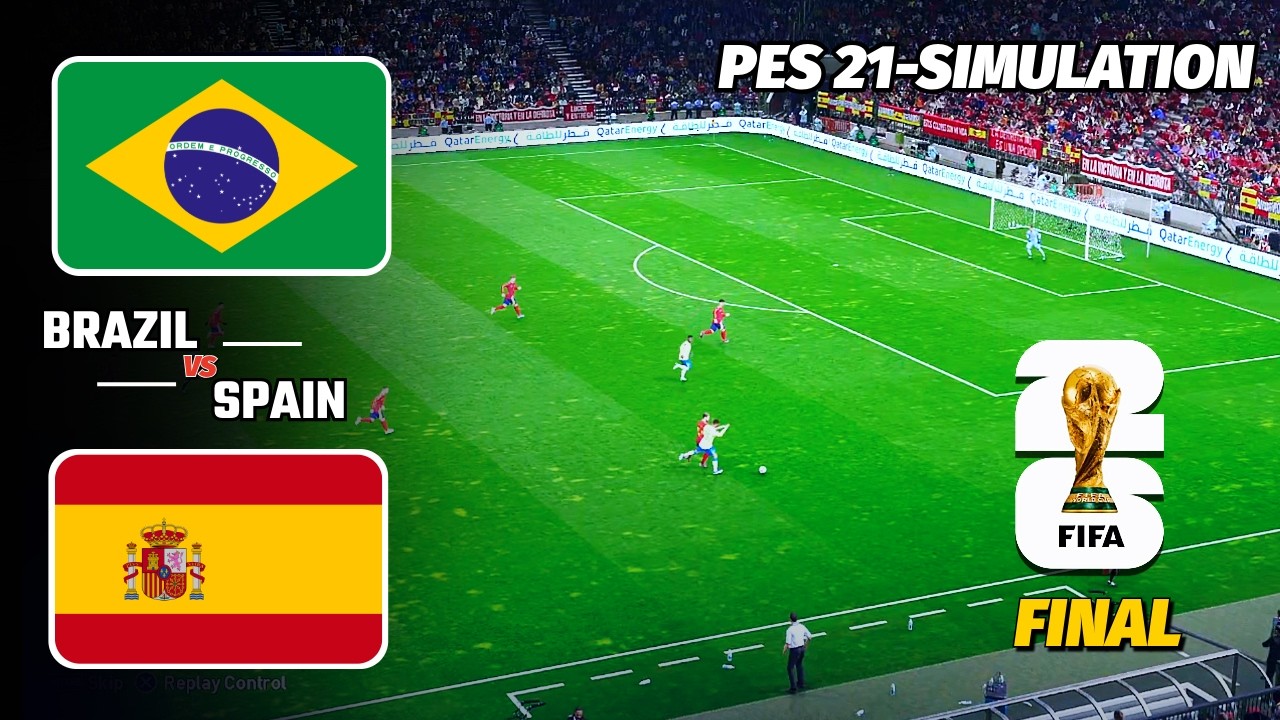WORLD CUP FINAL NIGHT! 🌍🔥 Brazil vs Spain | HISTORY ON THE LINE | PES 2021