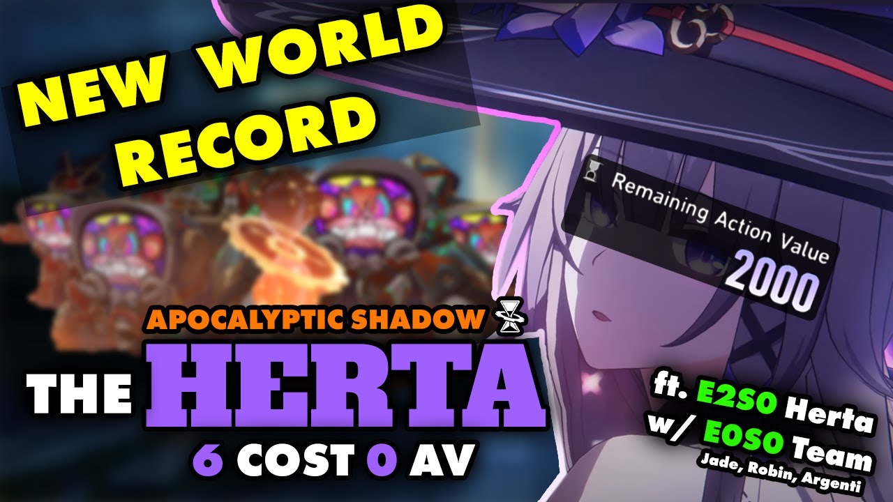 F2P CAN 0 AV APOC SHADOW NOW! HERTA IS TOO OP! | Honkai Star Rail