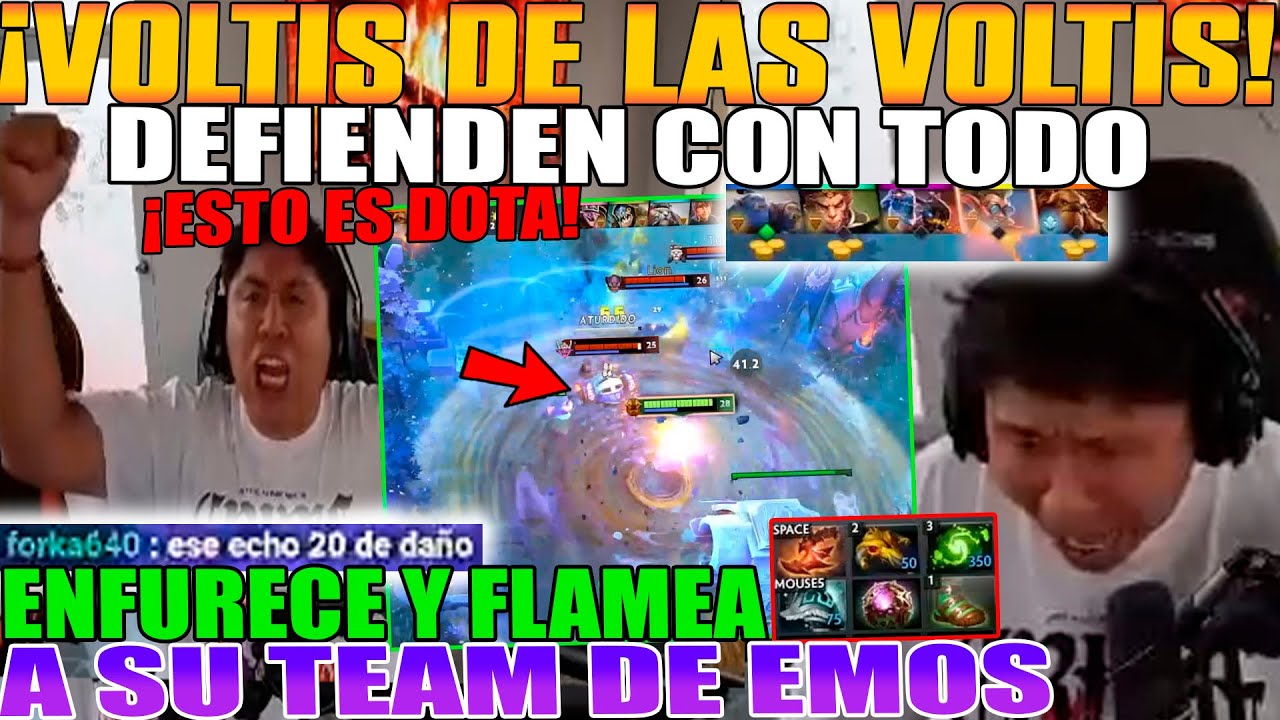 VOLTIS DE LAS VOLTIS! MACARIUS VIVE DOTA PICANTE. ENFURECE Y FLAMEA A TEAM. DEFENDEN CON TODO DOTA 2