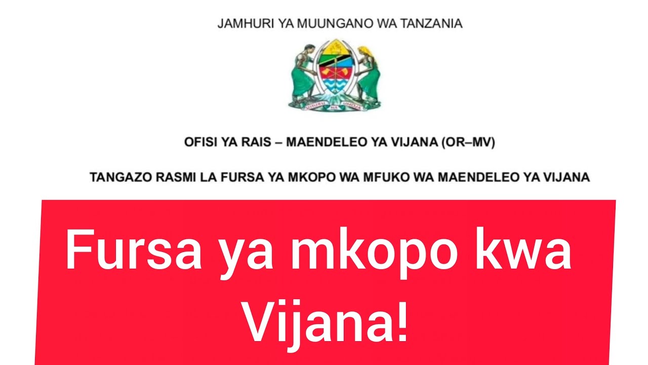 Huu hapa utaratibu wa kupata mikopo ya Sh200 bilioni kwa vijana