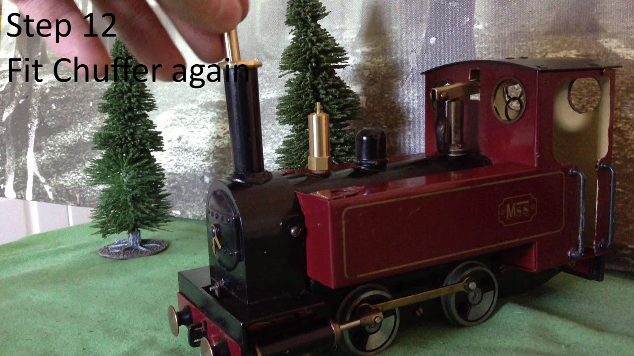 How to fit a summerlands chuffer to a mamod/mss locomotive