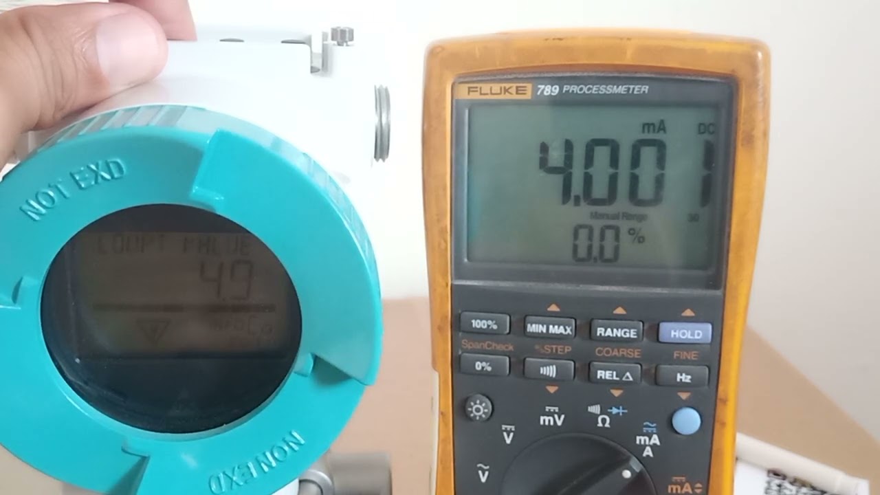 DP/Pressure Transmitter SITRANS P320 Loop test 4 ... 20 mA ด้วยปุ่มกดของตัวอุปกรณ์
