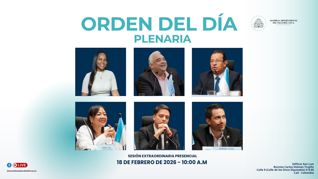 ASAMBLEA DEPARTAMENTAL - SESION PLENARIA EXTRAORDINARIA DEL 18 DE FEBRERO DEL 2026